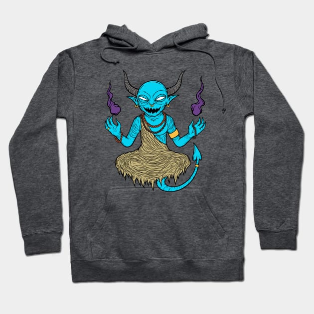 Demon Shaman Hoodie by flynnryanart